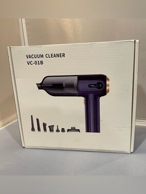 NIB MLUZSEI Compact Portable Cordless Handheld Vacuum Cleaner VC-01B Filterless!